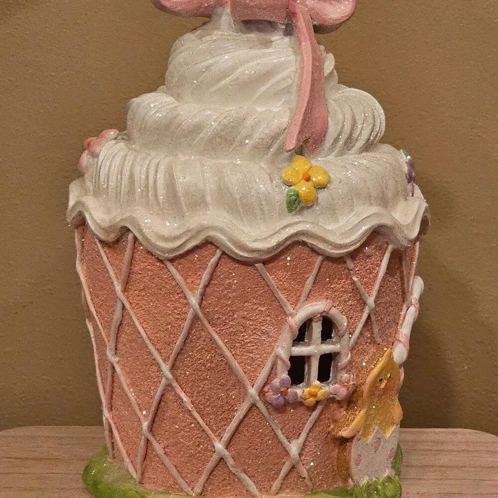 Easter LED Light-up Cupcake House